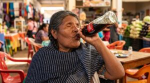 San Juan Chamula, Chiapas, primer lugar mundial en consumo de Coca-Cola; sustituye escasez de agua.