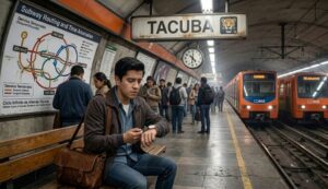 era como si el tiempo se hubiera vuelto loco dentro del metro...